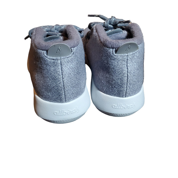Allbirds Wool Runner-Up Mizzle Medium Grey (Light Grey Sole) Women's 6 High Top - Picture 9 of 14